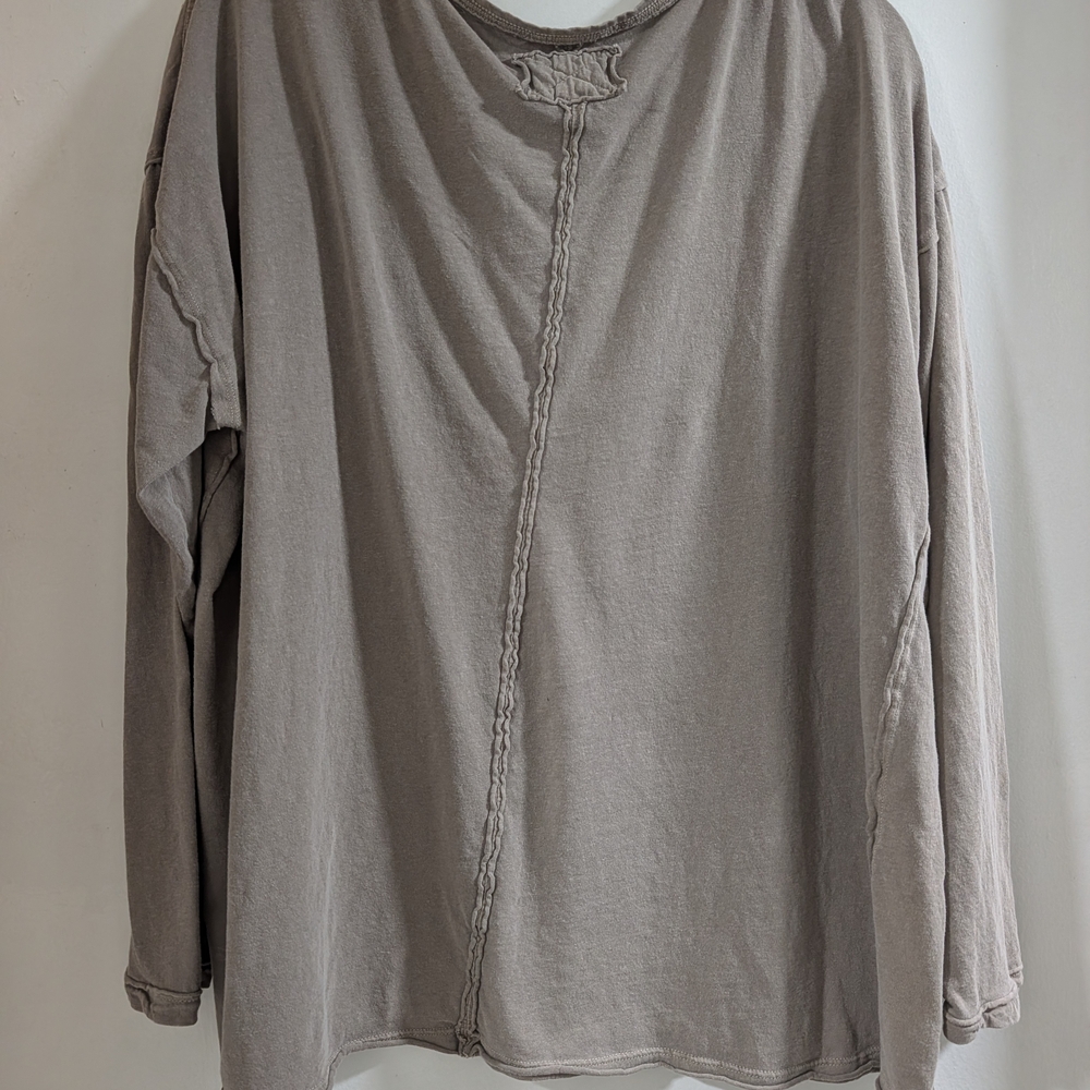 We The Free Taupe Long Sleeve Top - Picture 3 of 3